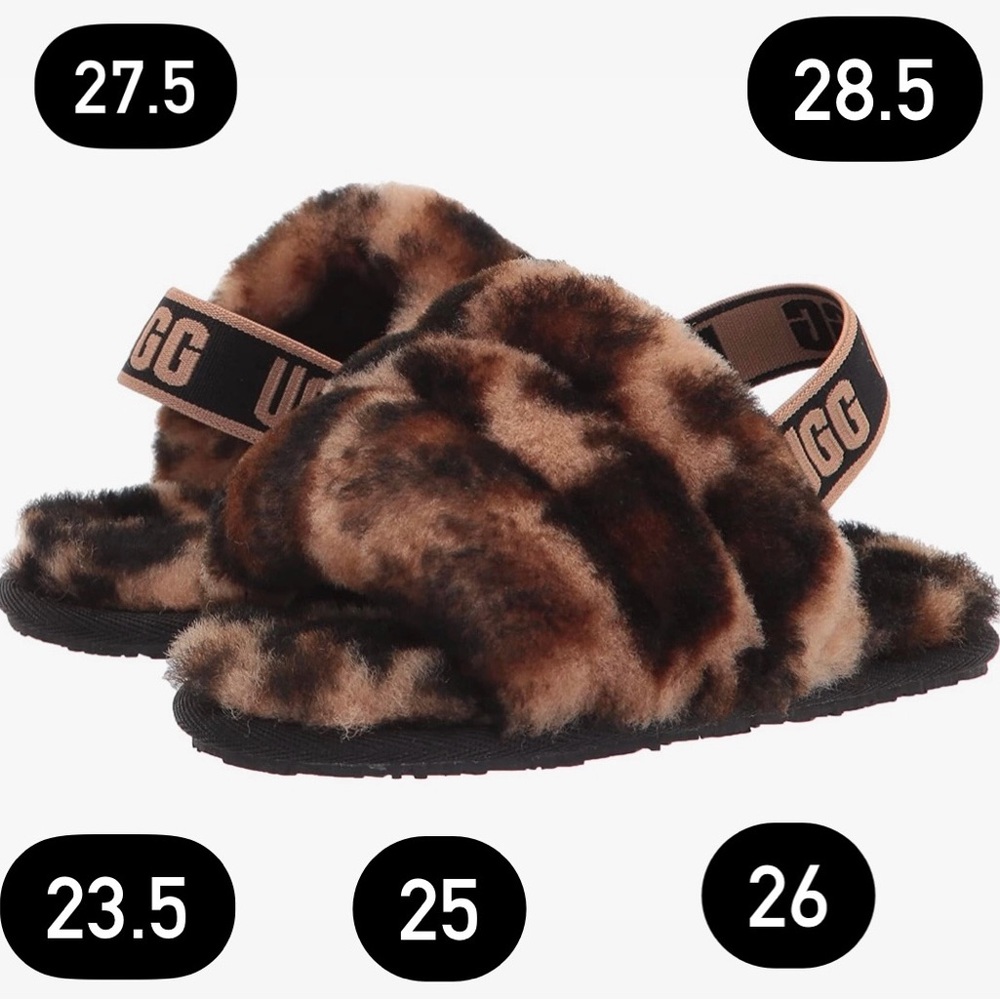 UGG Kids Slippers in Brown and Black